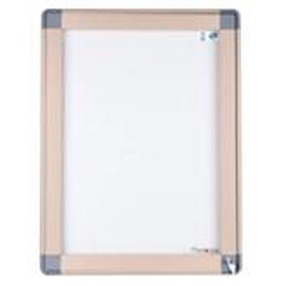 Planorga Vitrine dextérieur haute sécurité porte battante 9 feuilles A4 - 101 x 74 cm fond magnétique - Cadre Sable