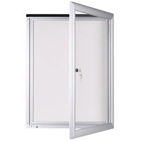 Planorga Vitrine déxterieur Reverso 12 feuilles - Cadre aluminium - Porte battante