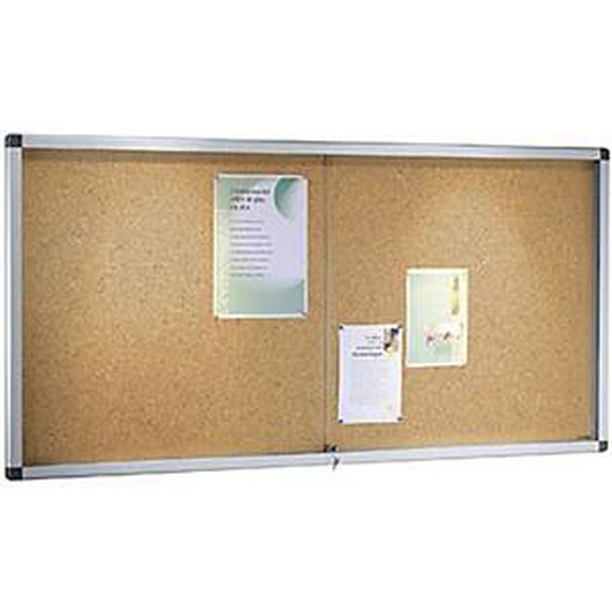 Planorga Vitrine dintérieur 27 feuilles A4 fond liège - NF Haute qualité et sécurite