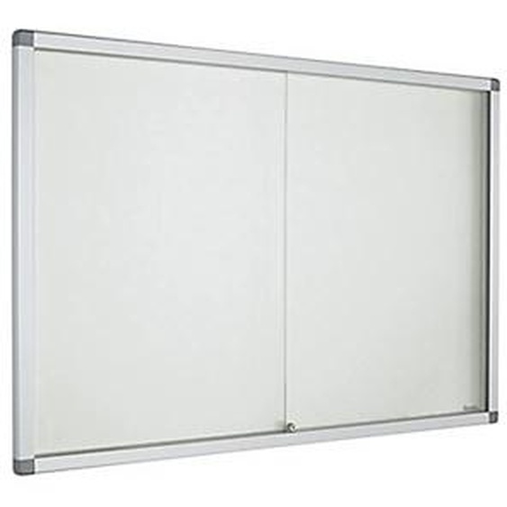 Planorga Vitrine dintérieur coulissante 18 feuilles A4 fond métal - NF hauté qualité et sécurité