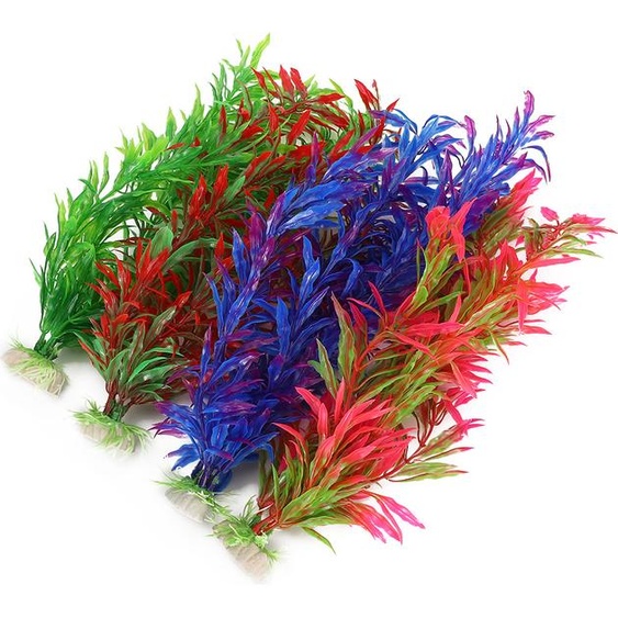 Plante aquatique en plastique,Herbe aquatique en plastique,Plante aquatique artificielle,Plantes aquatiques de simulation,Ornement daquarium