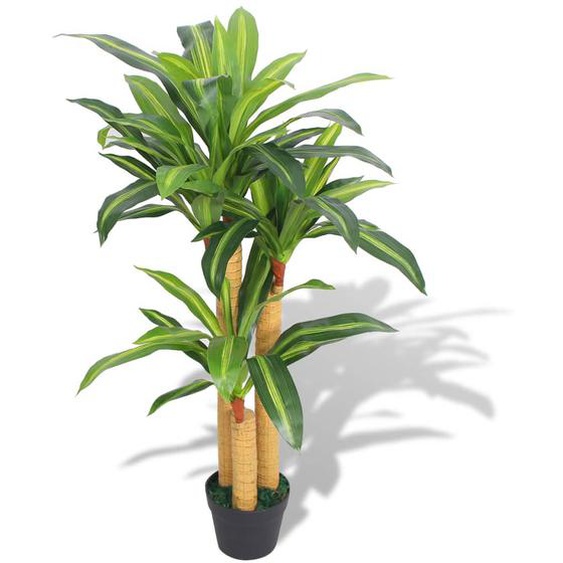 Plante artificielle avec pot Dracaena 100 cm Vert