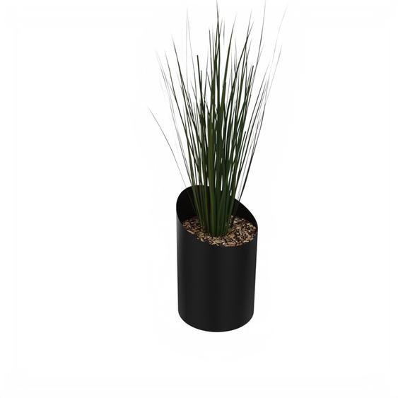 Plante artificielle Bac Design herbes hautes H. 160 cm - Pot rond noir