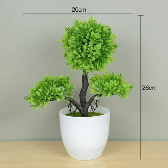 Plante artificielle - ECELEN - Bonsai - Petit arbre - Décor intérieur et extérieur - Facile dentretien