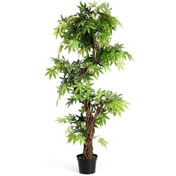 Plante Artificielle en Pot Hauteur 160CM, Art Floral Faux Bonsaï Décoration en Plastique, Décorations Intérieur Extérieur