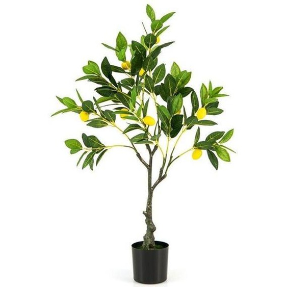 Plante Artificielle Extérieur Intérieur - RELAX4LIFE - Citrons Simulés - Pots de fleurs rempl - Citronnier Artificiel 80CM