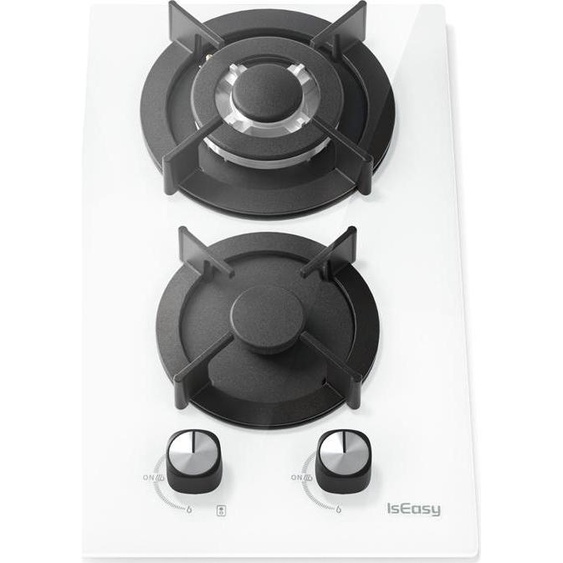 Plaque à gaz Iseasy Mgbg-312A 2 brûleurs (blanche)