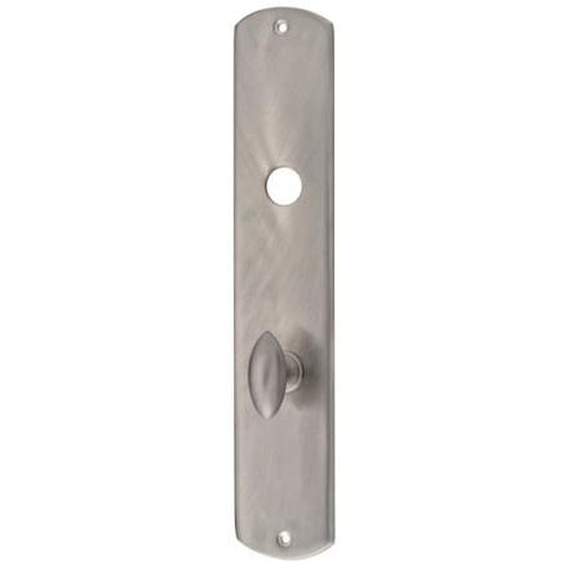 Plaque arrondie condamnation laiton 210x40x3 mm