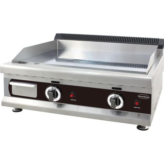 Plaque de cuisson à gaz Combisteel avec kit de conversion en acier inoxydable