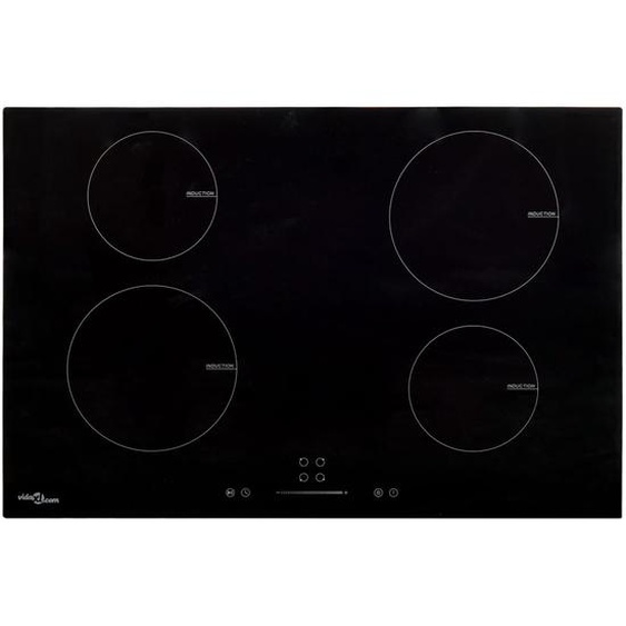 Plaque de cuisson à induction 4 brûleurs Verre 77 cm 7000 W