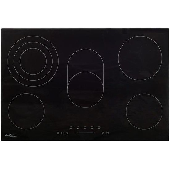 Plaque de cuisson Céramique 5 brûleurs Contrôle tactile 8500 W