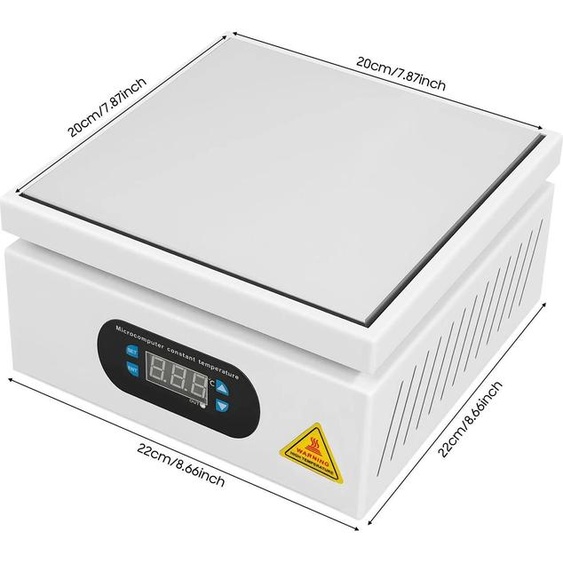 Plaque de cuisson électrique, réglage de la température, puissance de 700 W, couleur argent