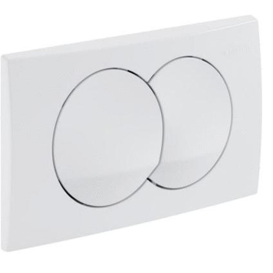 Plaque de déclenchement double touche DELTA blanc alpin GEBERIT 115.100.11.5