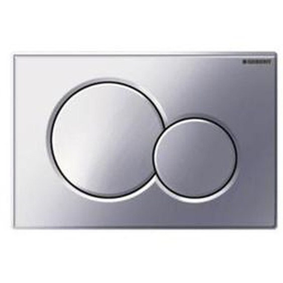 Geberit - Plaque de déclenchement double touche sigma 01 chromé brillant, compatible bâti sigma duofix up 320 et 720 (115.770.21.5)