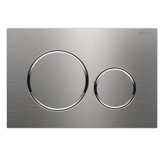Plaque de déclenchement double touche SIGMA 20 inox brossé GEBERIT 115.882.SN.1
