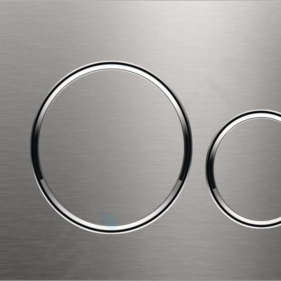 Plaque de déclenchement double touche WC DUOFIX SIGMA 20 acier brossé/poli GEBERIT 115.889.SN.1