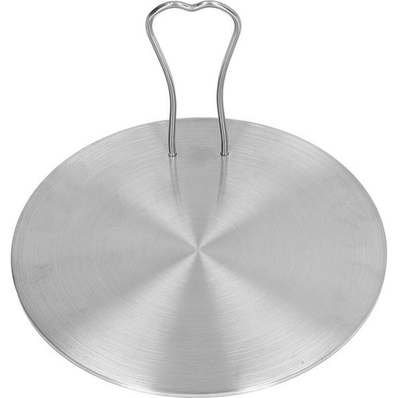 Plaque de diffusion de chaleur Plaque dinduction en acier inoxydable Plaque de cuisson à induction électrique Adaptateur de diffusion pour la cuisine domestique (18# 17.5cm / 6.9in )