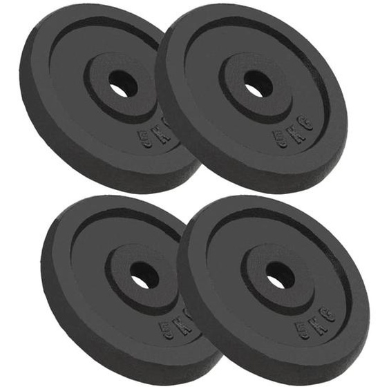 Plaque de poids 4 pcs 4x5 kg Fonte
