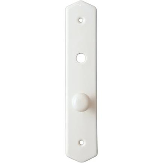 Plaque de poignée de porte à condamnation porcelaine blanc