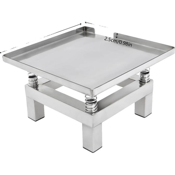 Plaque vibrante pour béton, puissance 50W, capacité de charge 10 kg, argenté