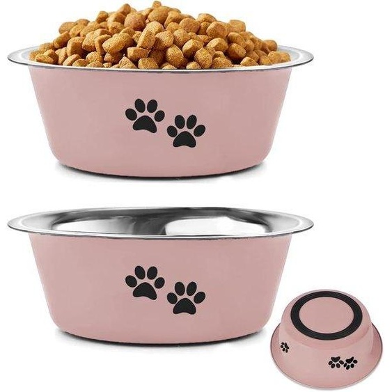 Plaques didentification en silicone pour chiens de petite et moyenne taille - rouges - taille M - diamètre 17 cm - lot de 2