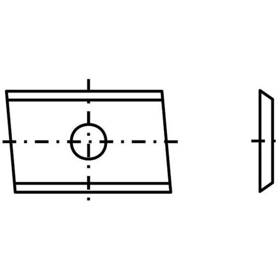Plaquette spéciale 31 - 20x12x1,5mm T04F 10 pces