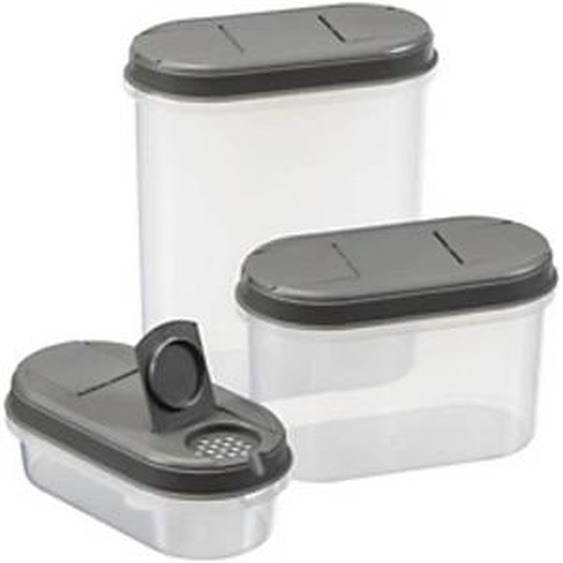 PLAST TEAM Boîte de conservation Margerit, set de 3, vert