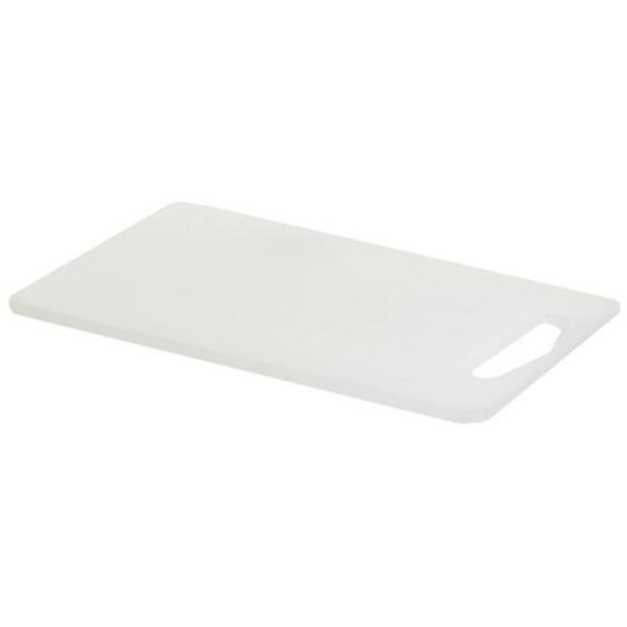PLAST TEAM Planche à découper avec rainure à jus, blanc