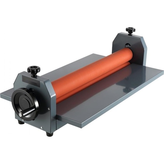 Plastifieuse à froid pour films photographiques 750 mm - Plastifieuse de table pliante manuelle - Métal ferreux épais avec rouleaux en caoutchouc souple - Quatre pieds en caoutchouc réglables et antidérapants - Idéale pour les studios photo, les agences