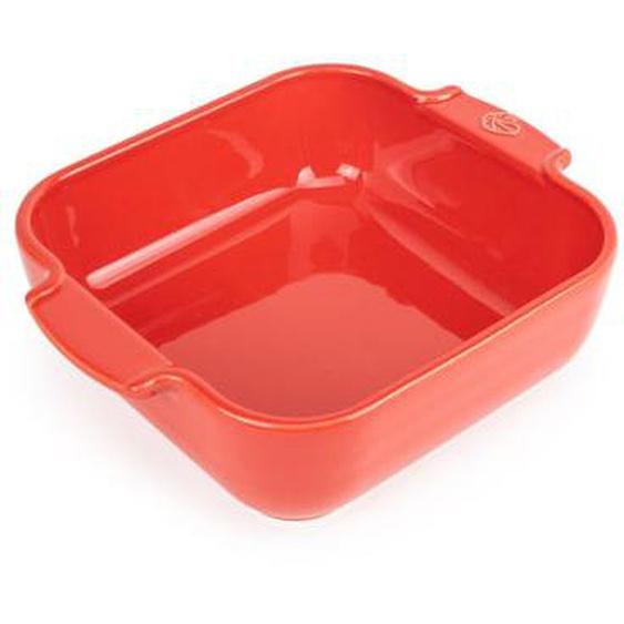 Plat à four carré Appolia céramique rouge 21 cm