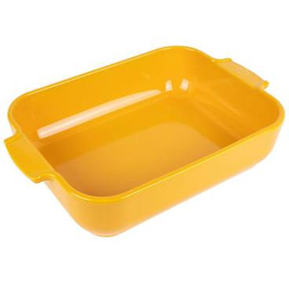 Appolia Plat four céramique rectangle jaune safran 25 cm - 10in