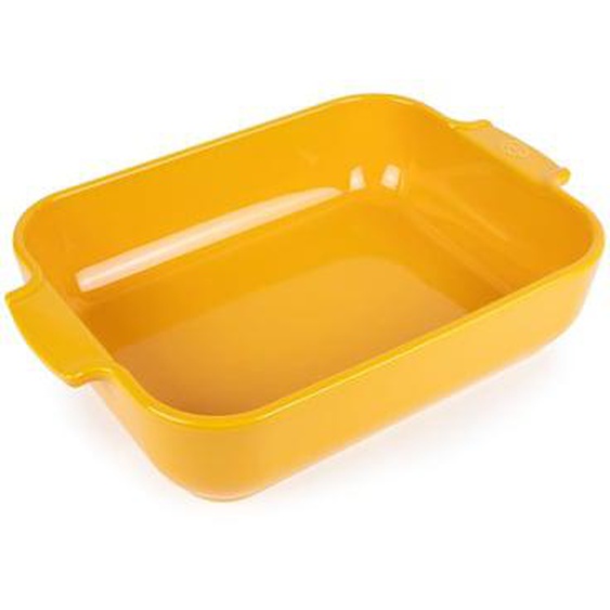 Plat four 40 cm Appolia rectangulaire jaune safran