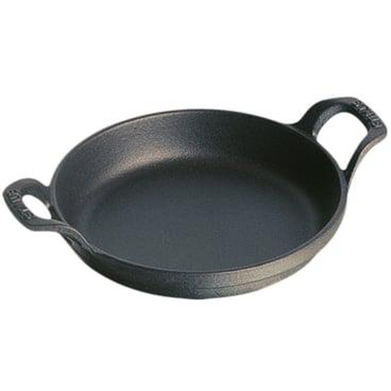 Plat noir rond