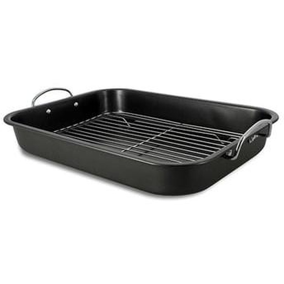 Plat rotisserie avec grille 43,5x29cm amandine