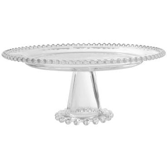 Plat sur pied Perloa en verre