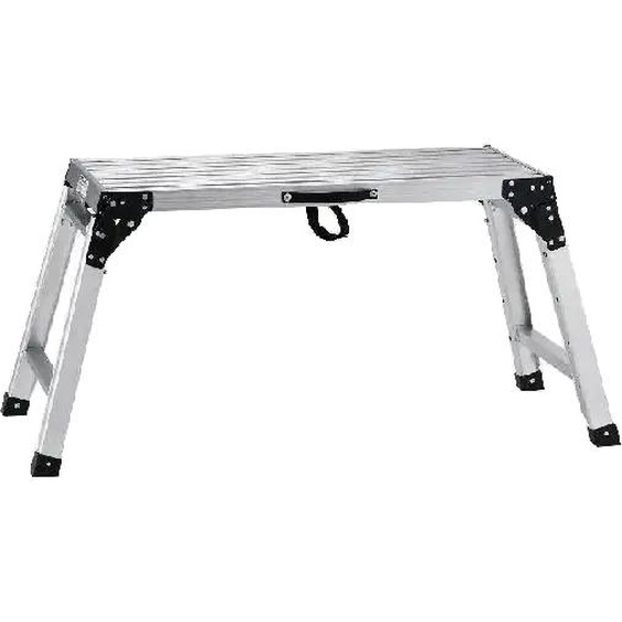 Plate-forme de travail réglable et pliable en aluminium, capacité de charge de 150 kg, surface antidérapante, 76 cm