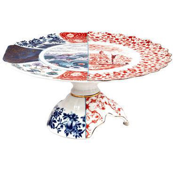 Plateau à gâteau Hybrid Moriana céramique multicolore / Ø 32,5 cm - Seletti