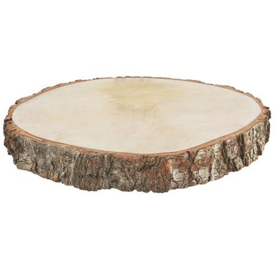 Plateau bougie rond en bois tronc darbre D30cm. -15% sur tous vos achats aujourdhui seulement*