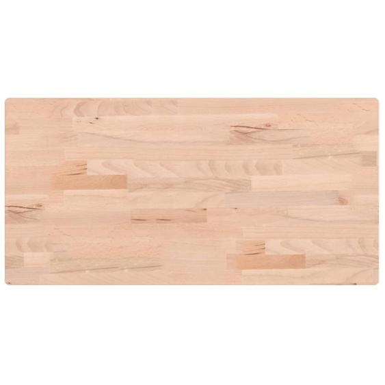 Plateau de lavabo 80x40x2,5 cm en bois massif de hêtre