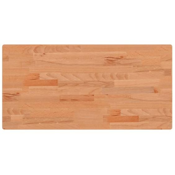 Plateau de lavabo 80x40x2,5 cm en bois massif de hêtre