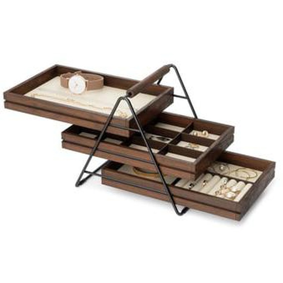 Plateau de rangement pour bijoux à trois niveaux