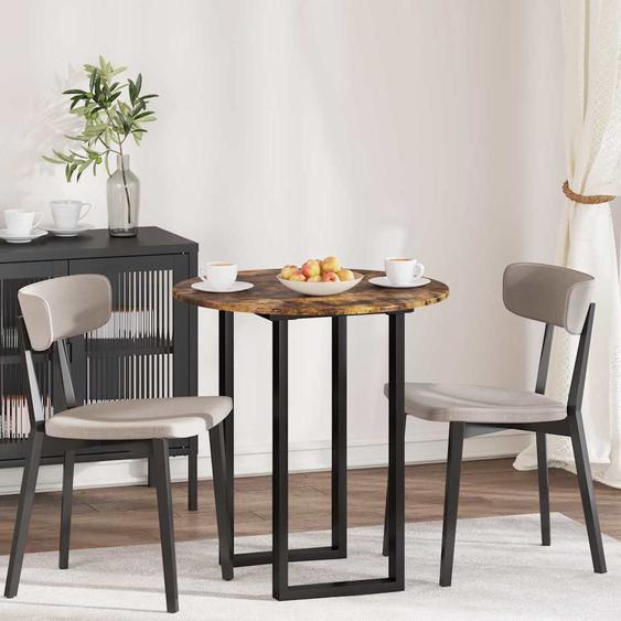 Plateau de table Chêne fumé 70 x 70 x 1,5 cm Bois dingénierie