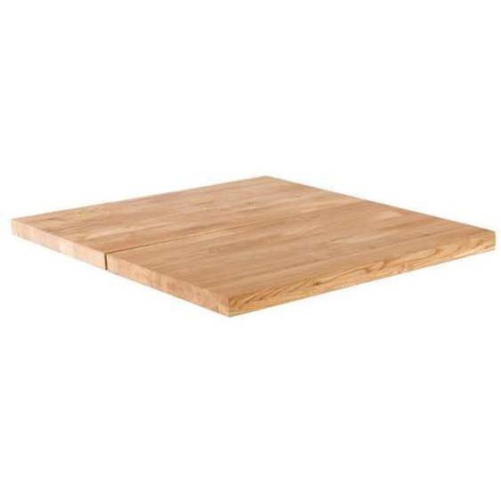 Plateau de table en chêne naturel - OVIALA - INGA - Carré - 60 x 60 x 2 cm