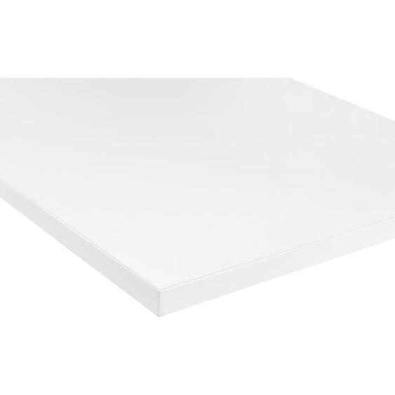 Plateau de Table POKAR - Blanc - 120x60 - Plaque stratifiée haute qualité - Imitation bois naturel