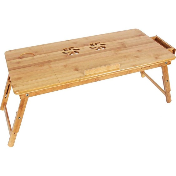 Plateau de table réglable en bambou