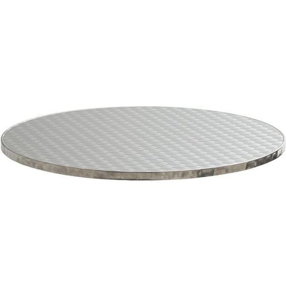 Oviala - Plateau de table rond en inoxydable 60 cm Brixton