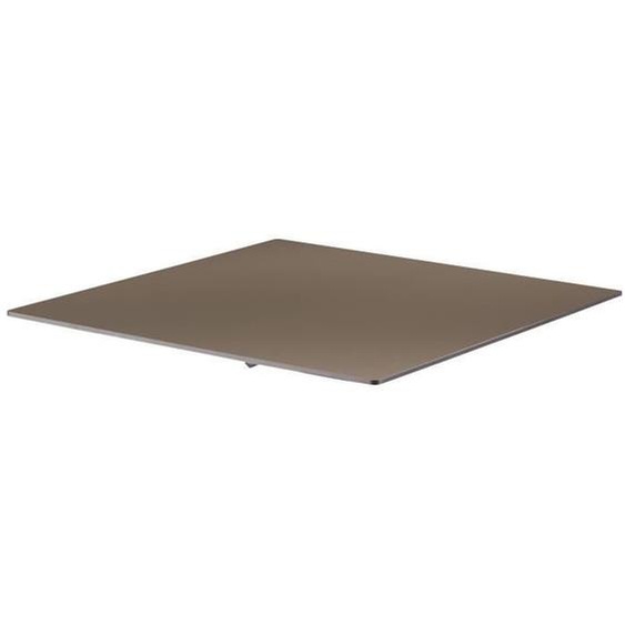 Plateau de table stratifié - OVIALA - OPERA - Taupe - Gris - Carré