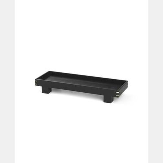 Plateau en bois Bon  - chêne teinté noir - XS