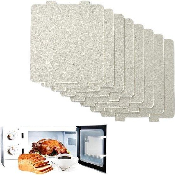 Plateau en mica pour four à micro-ondes, 8 pièces, épais, accessoire disolation thermique