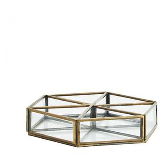 Plateau en verre 6 compartiments
